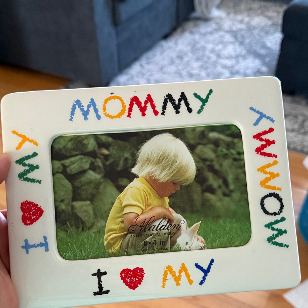 Vintage I love my mommy Malden White 'Mommy' Multicolor Heart